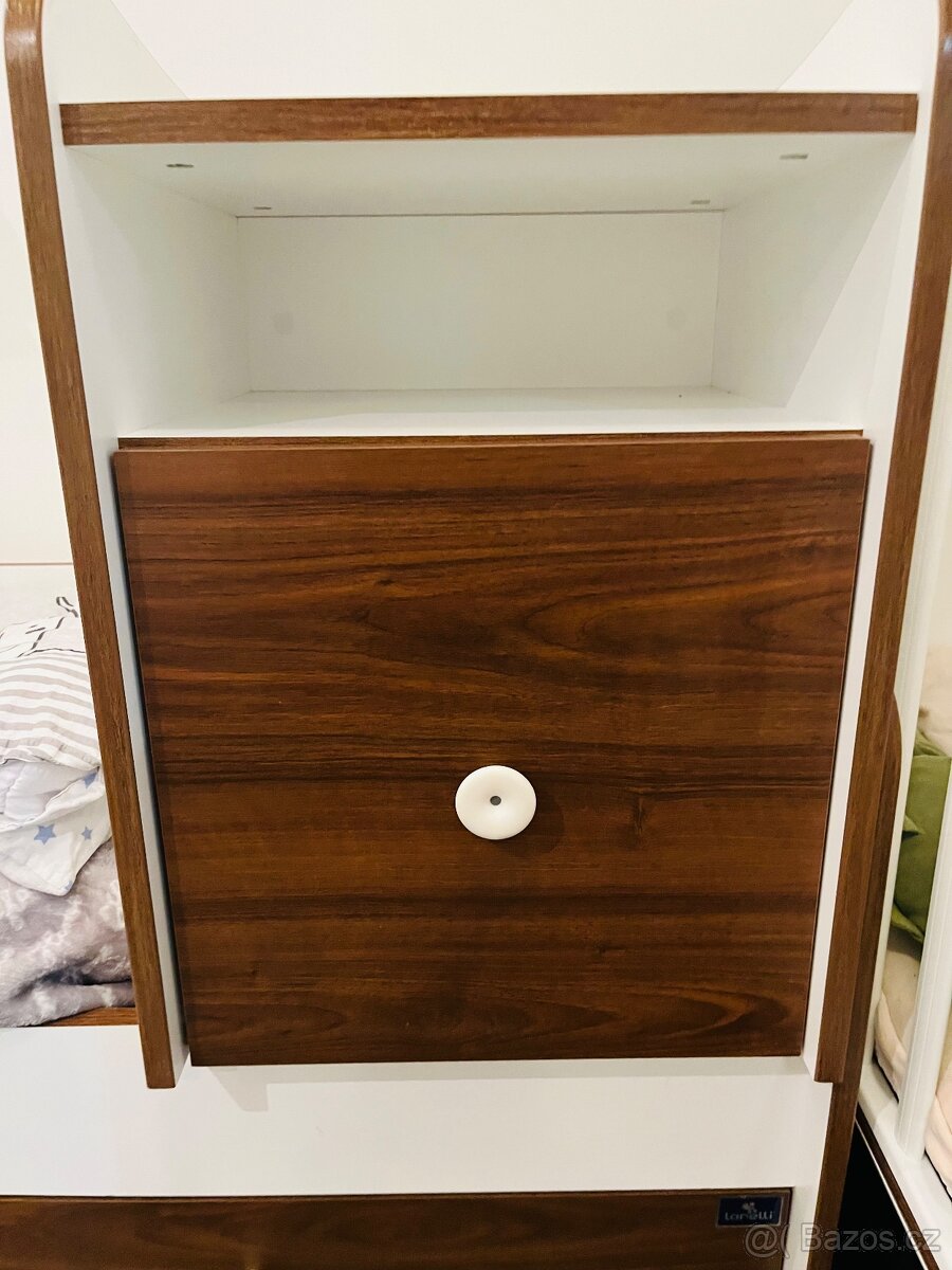 Multifunkční postýlka, postel, přebalovací pult - 4