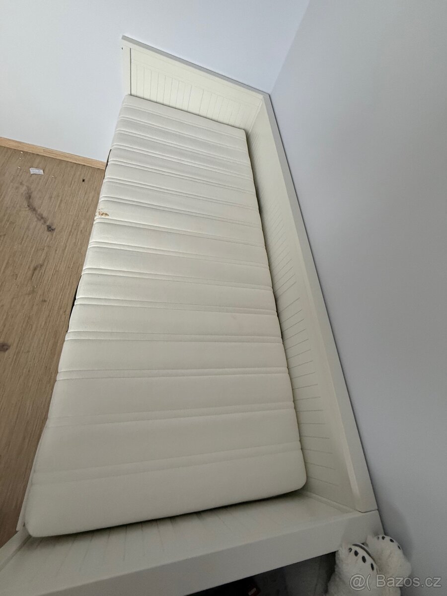IKEA HEMNES rozkládací postel + 2 matrace + topper - 4