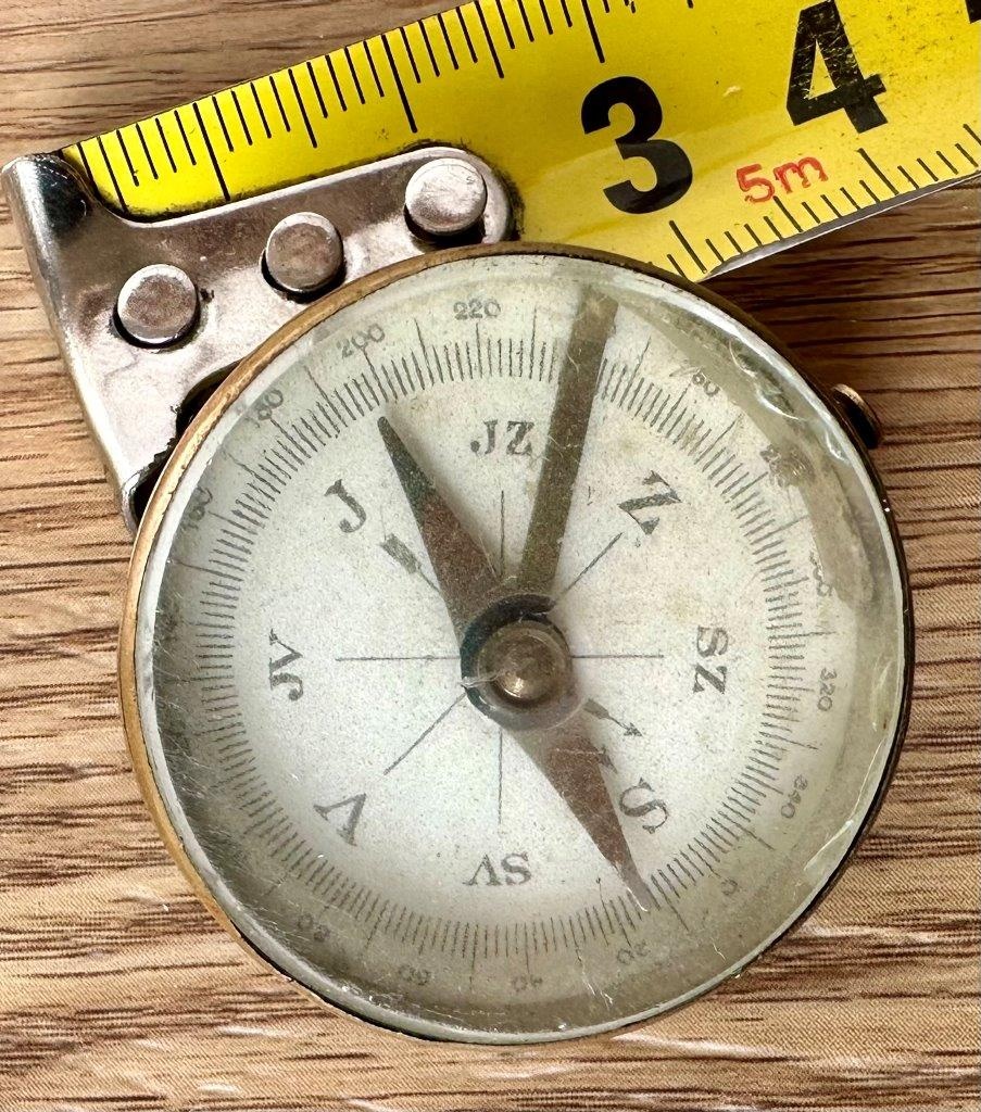 Starožitný malý kompas fialový - 4