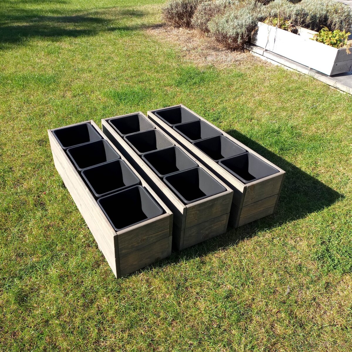 Dřevěné truhlíky 105cm - 4