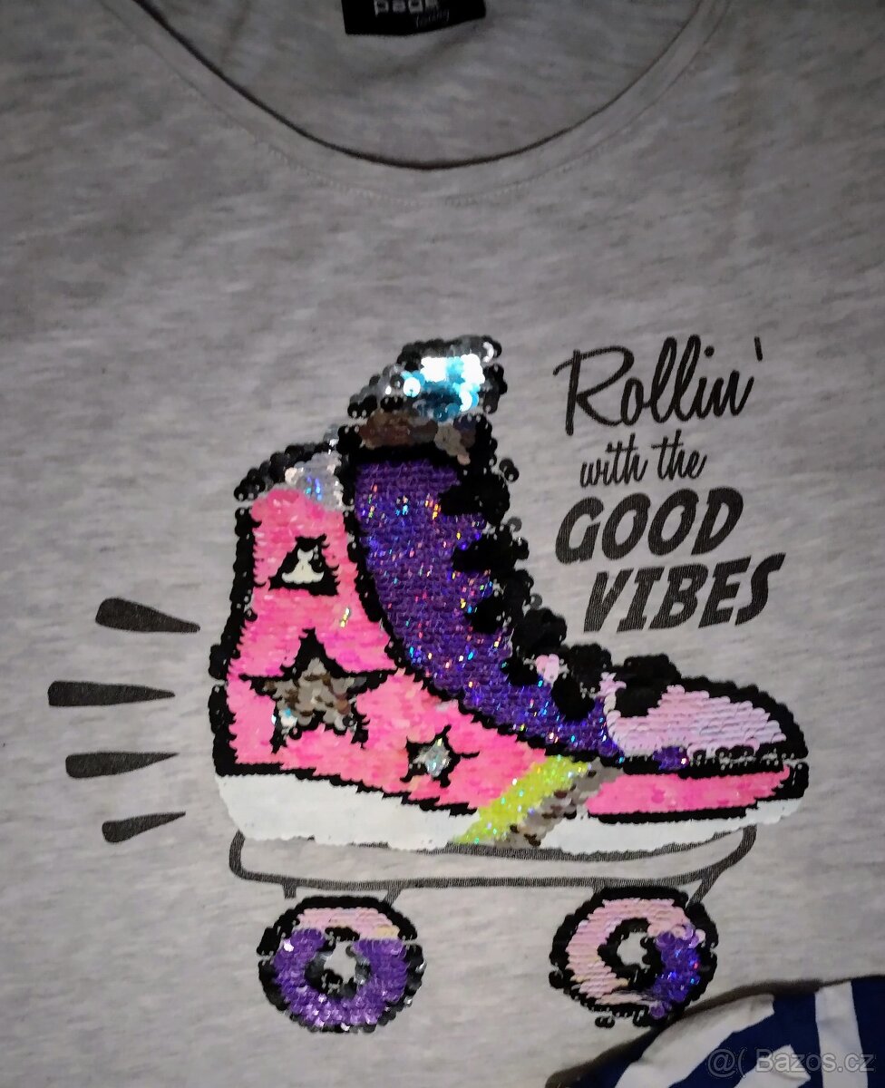 Dětske dívčí tričko 3 ks vel. 146 - 152 - 4