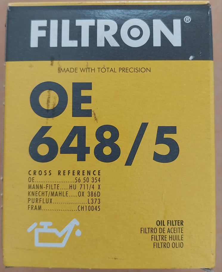 Olejový filtr FILTRON OE 648/5 - 4