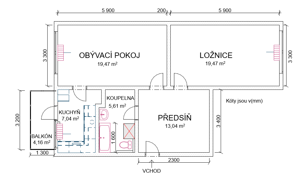 Zrekonstruovaný byt 2+1 - 4