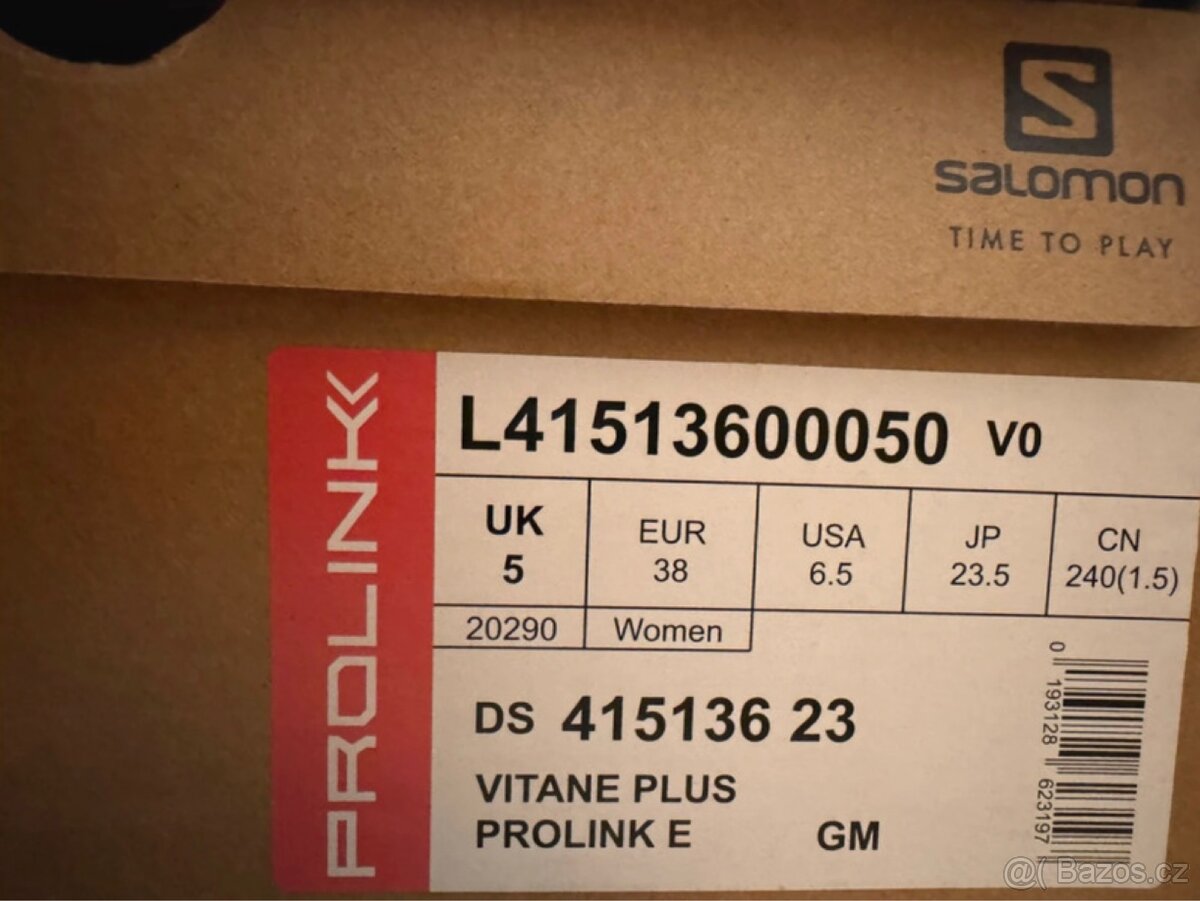 Nové boty na běžky Salomon Vitane plus Prolink EU 38 - 4