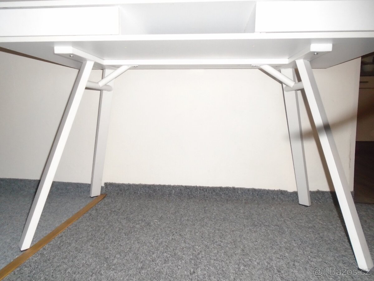Psací stůl MAJA - bílý - 4