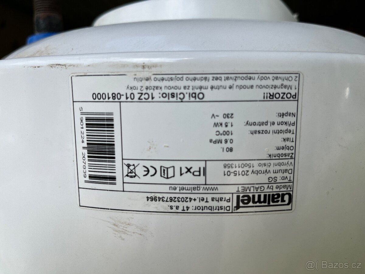 Bojler Galmet 80L úzký - 4