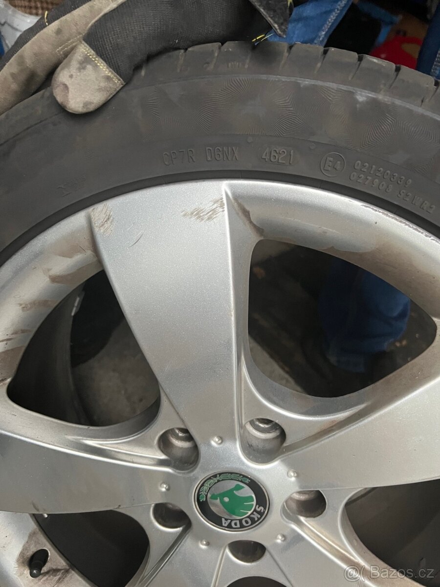 orig. disky škoda PEGASUS + pneu CONTINENTAL - 4
