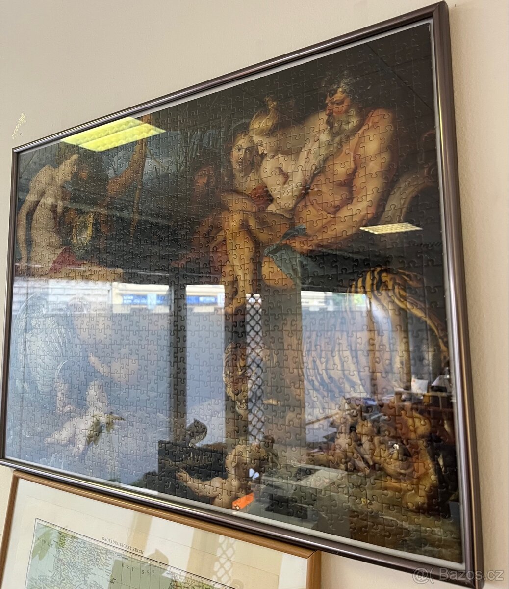 Složené puzzle zarámované a zasklené. - 4