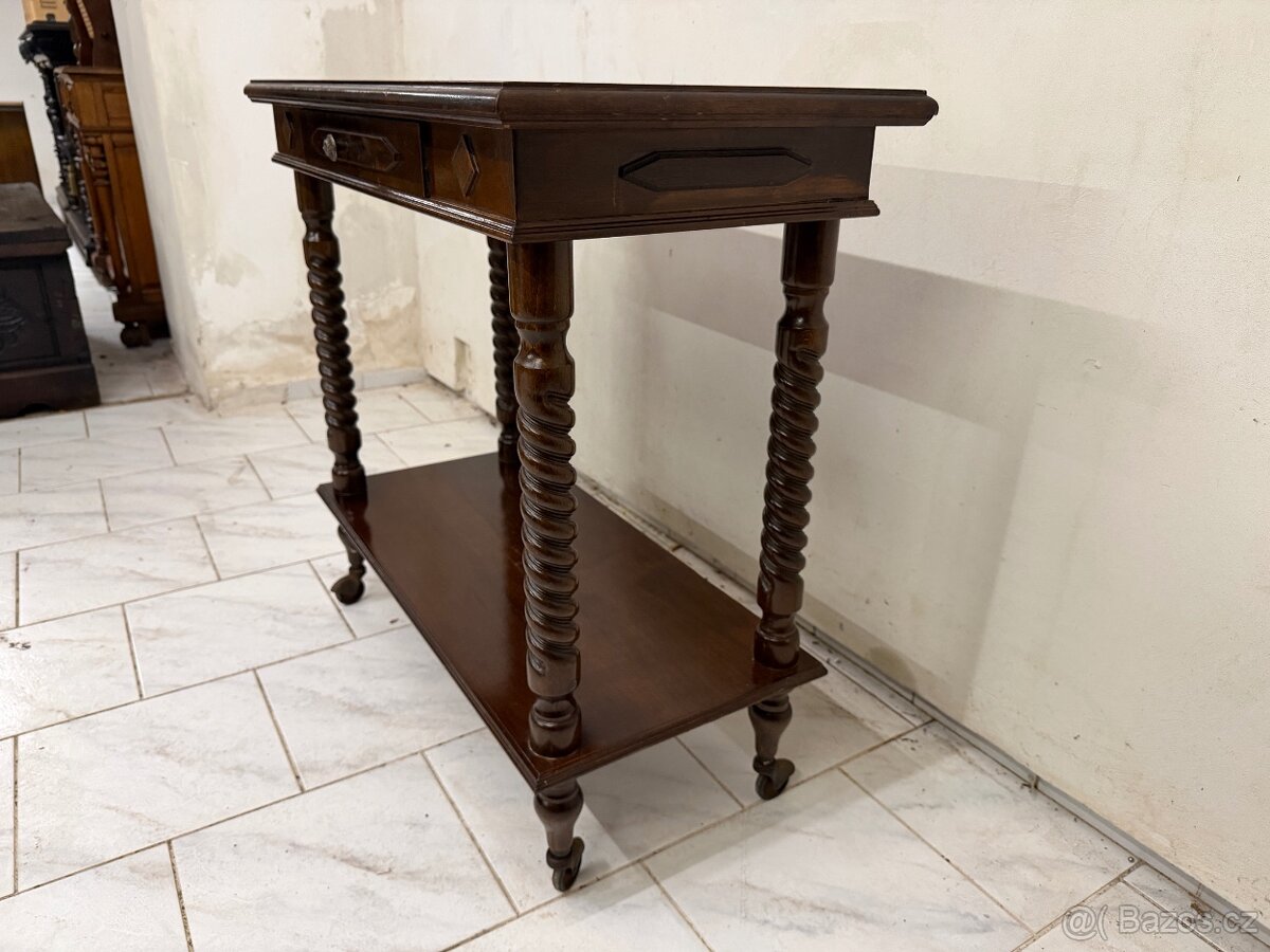 Starožitný konzolový stolek - 4