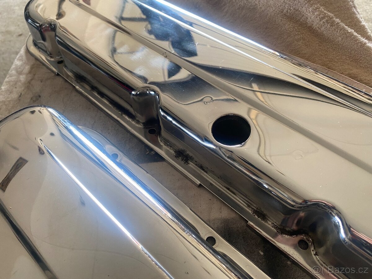 Chromovaná víka Chevy Big block V8 - 4