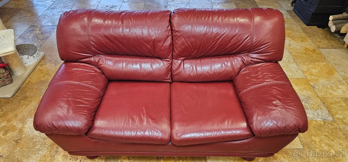 Kožená sedací souprava 3+2+1 - 4