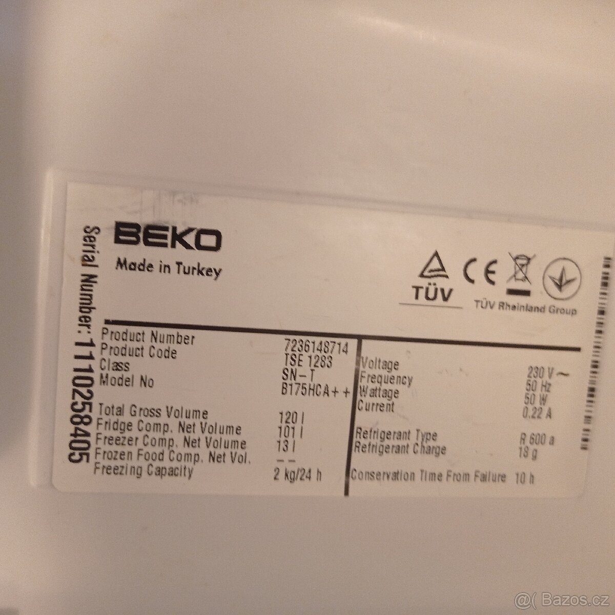 Chladnička s mrazákem Beko - 4