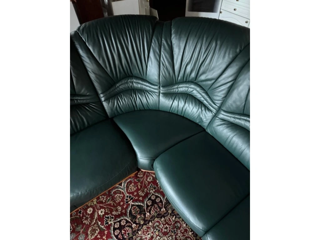 Luxusní rohová italská kožená sedací souprava,5270 - 4