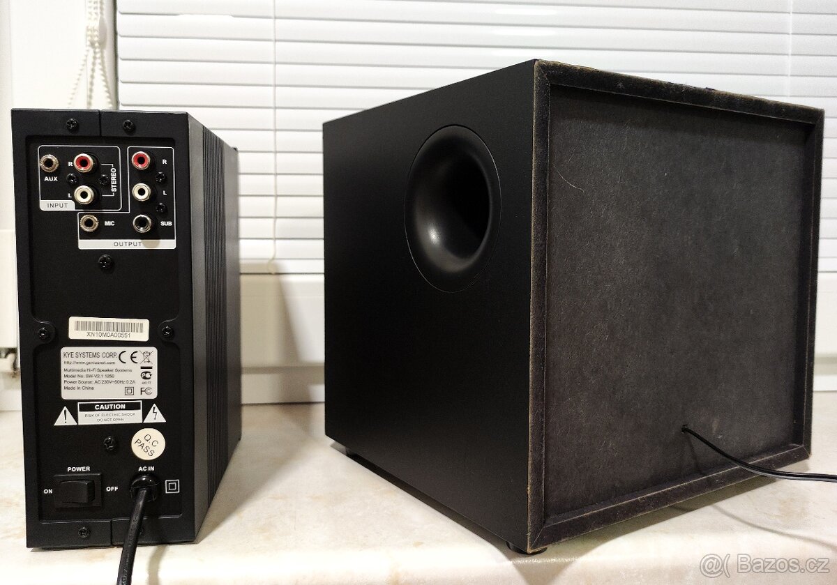 Reproduktory Genius SW-V2.1 1250 36W RMS / 72W MAX - 4