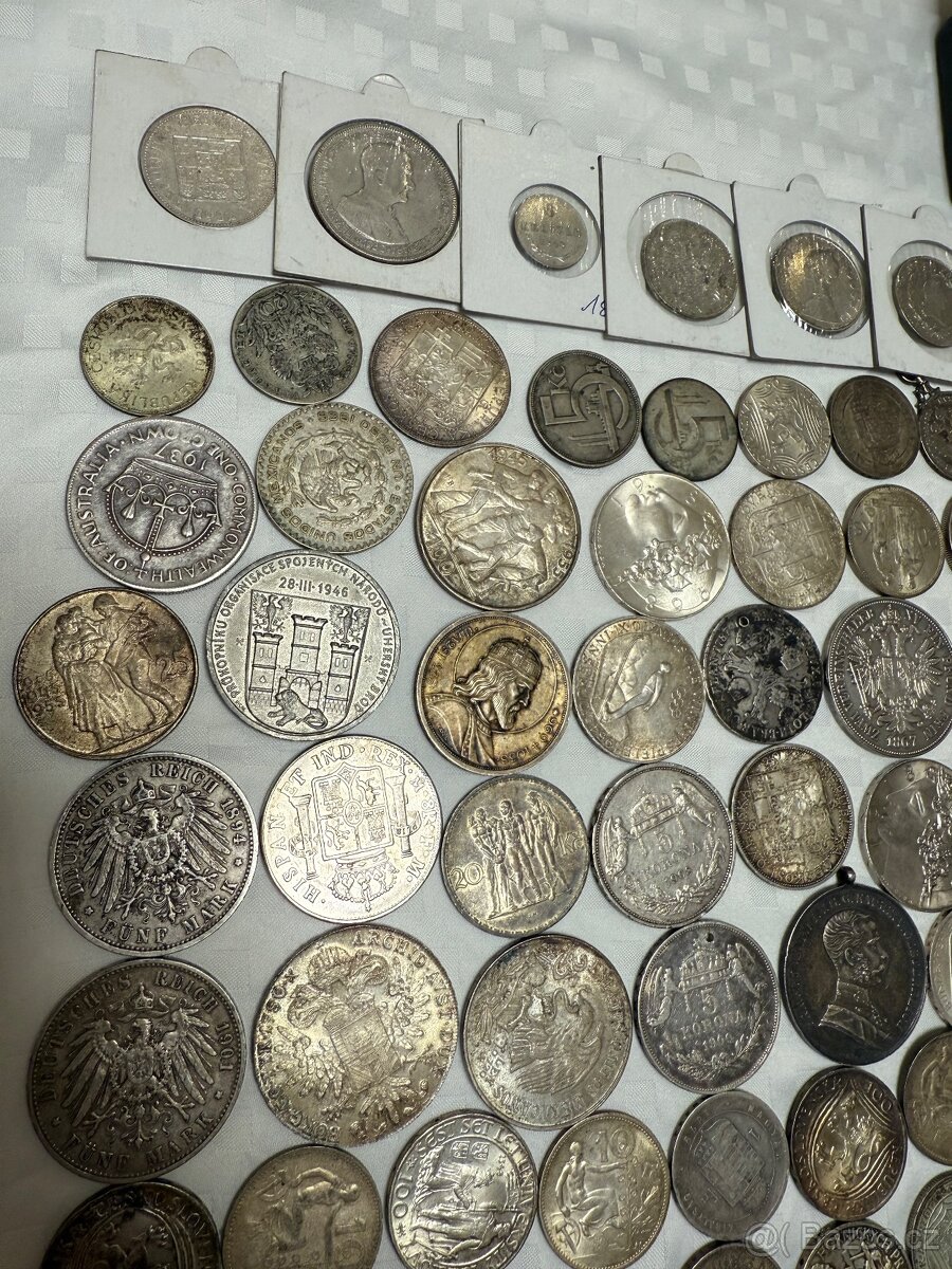 Velká sbírka stříbrných mincí - 4