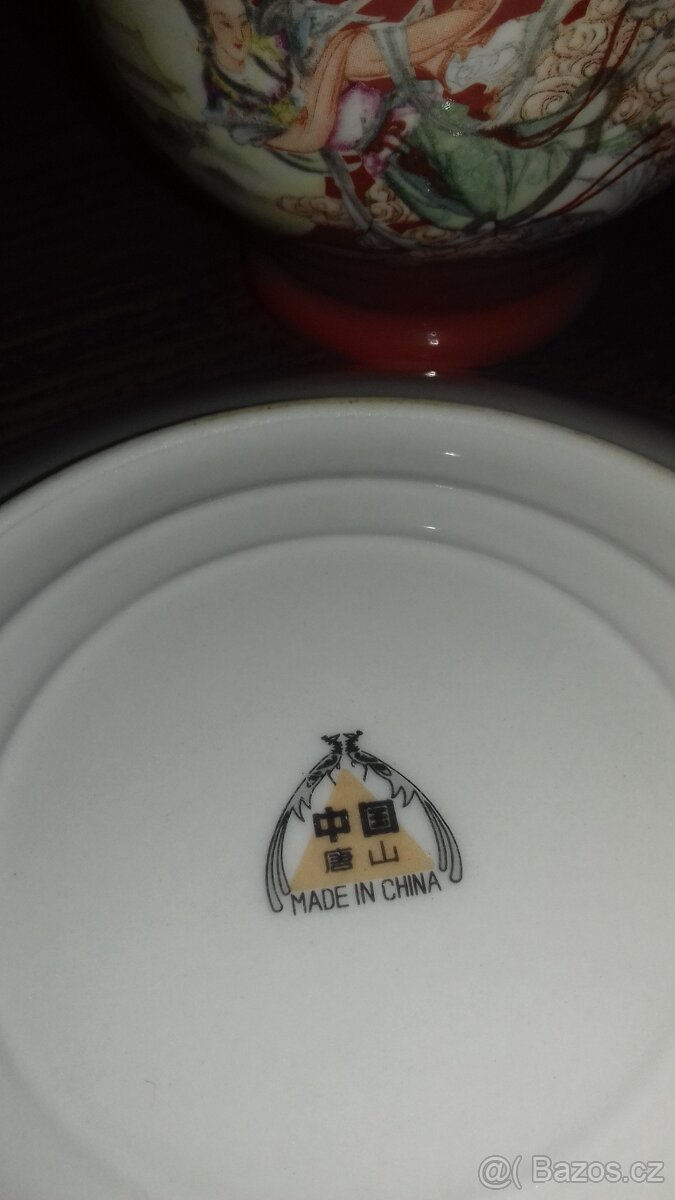 Konvice, cukřenka, mléčenka, hrníček, čínský porcelán - 4
