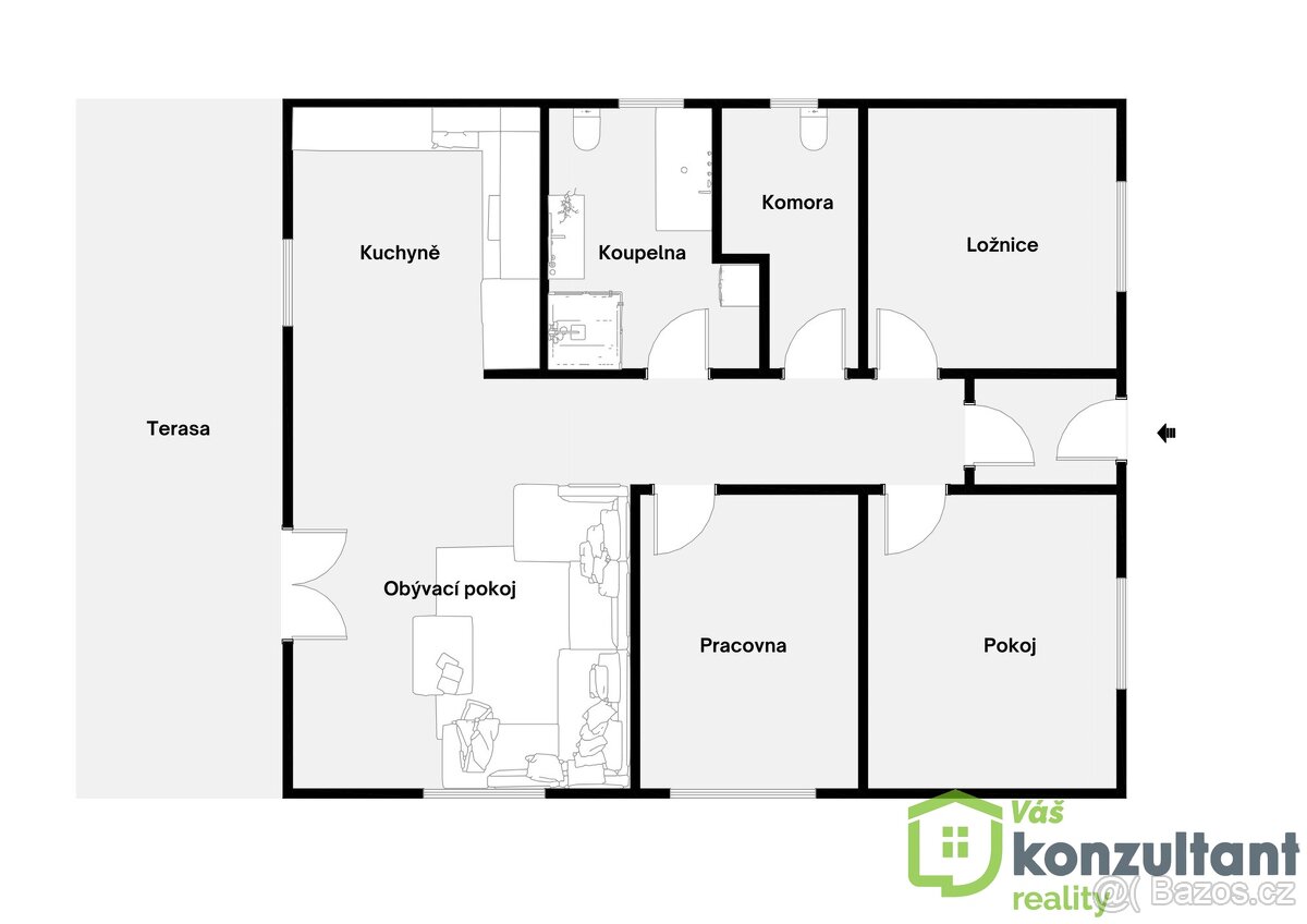 Prodej rodinného domu na ulici Odlehlá v Orlové-Lutyni - 4