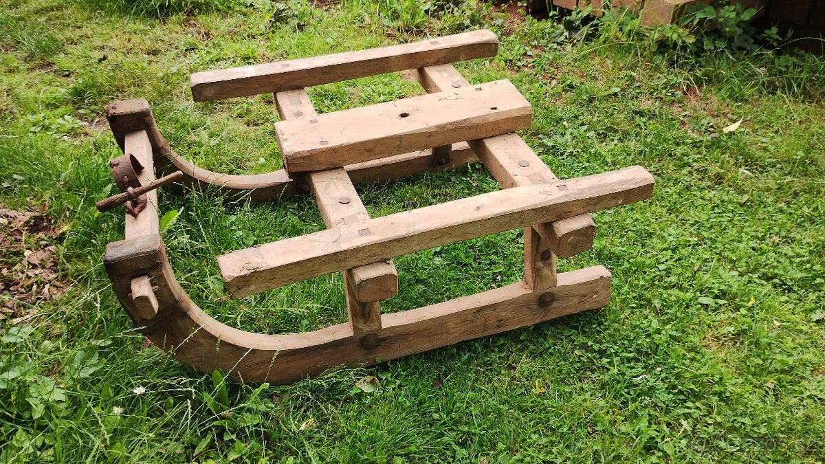 Prodám starožitné sáně - 4