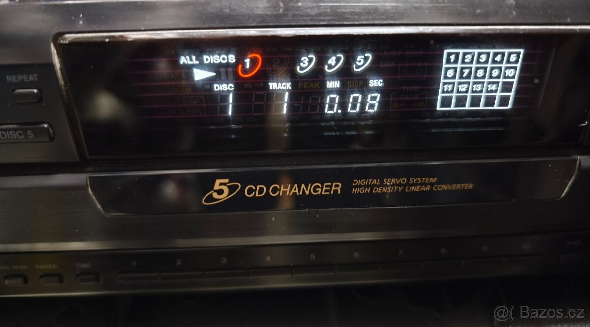 Sony hi-fi CD přehrávač na 5x CD (měnič) SONY CDP-CE405 - 4