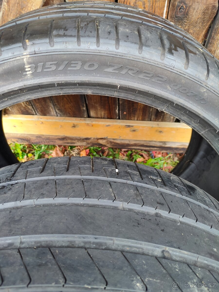 Pirelli P zero, 315/30 ZR 22 léto,dot 21, 2ks - 4