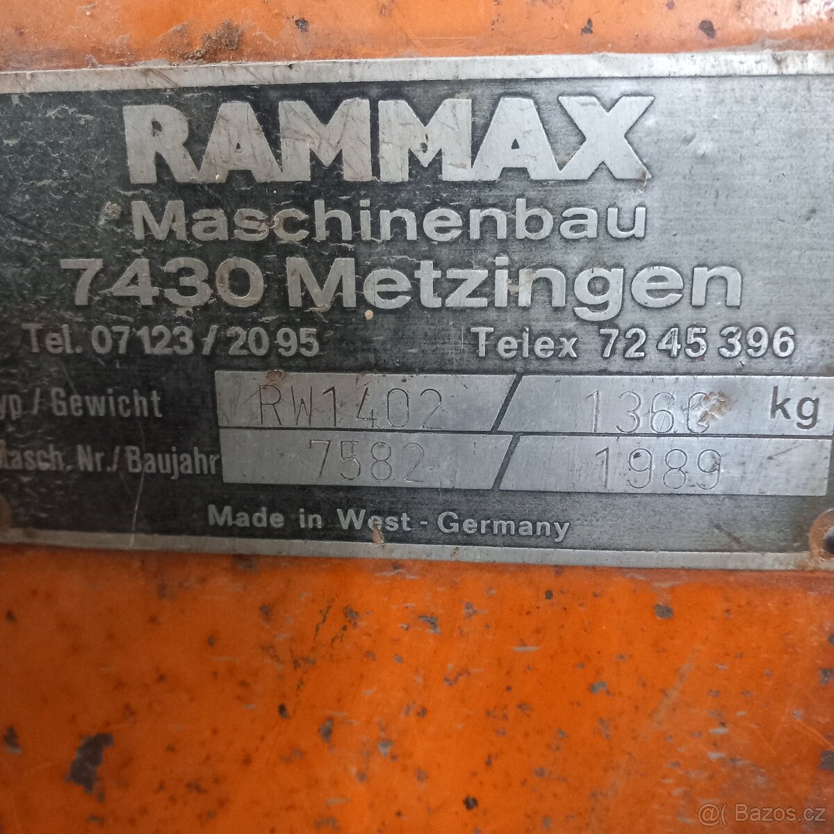 příkopový válec RAMAX 1360 kg - 4