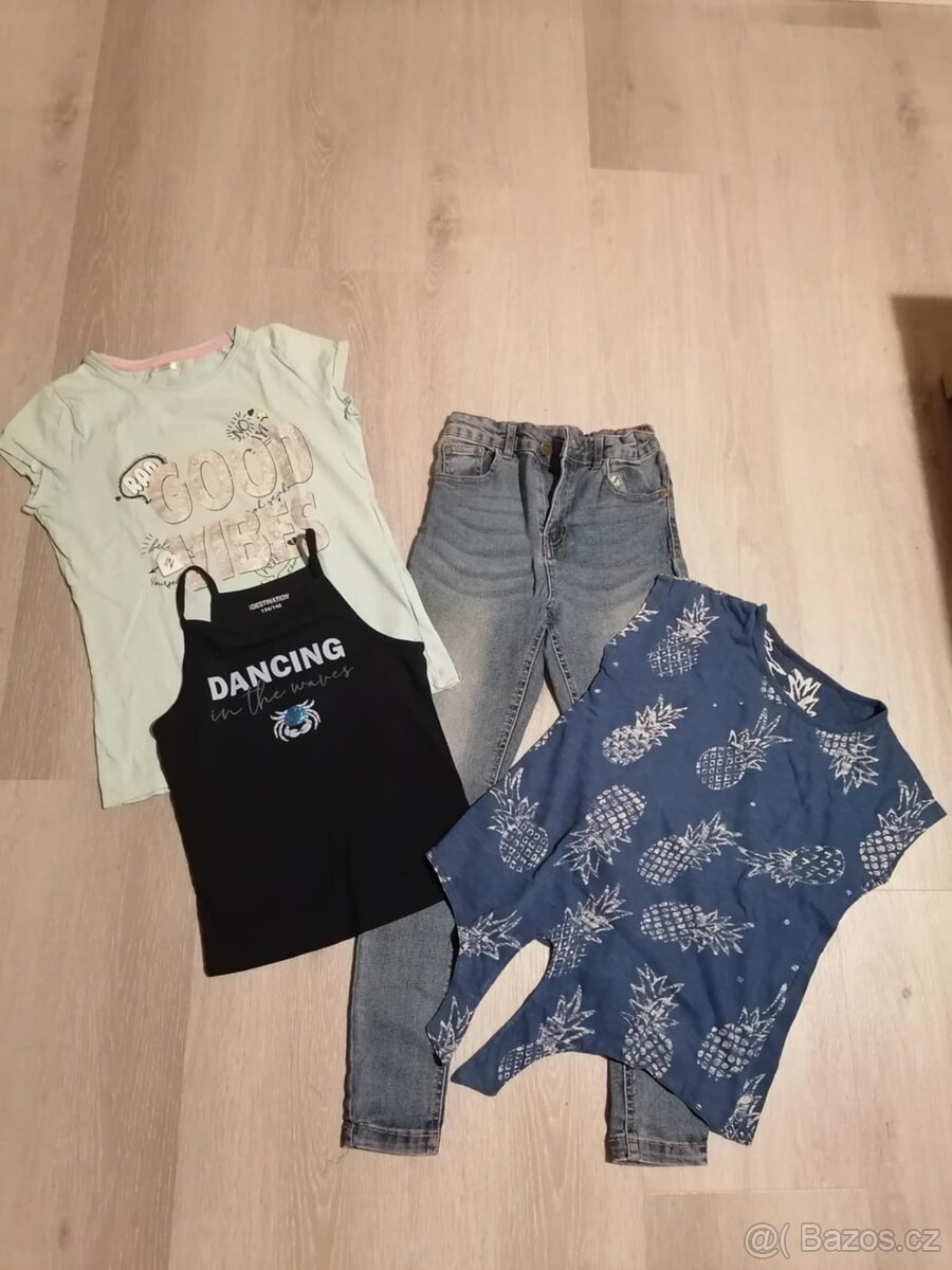 Softshellová bunda 140 + dívčí oblečení - 4