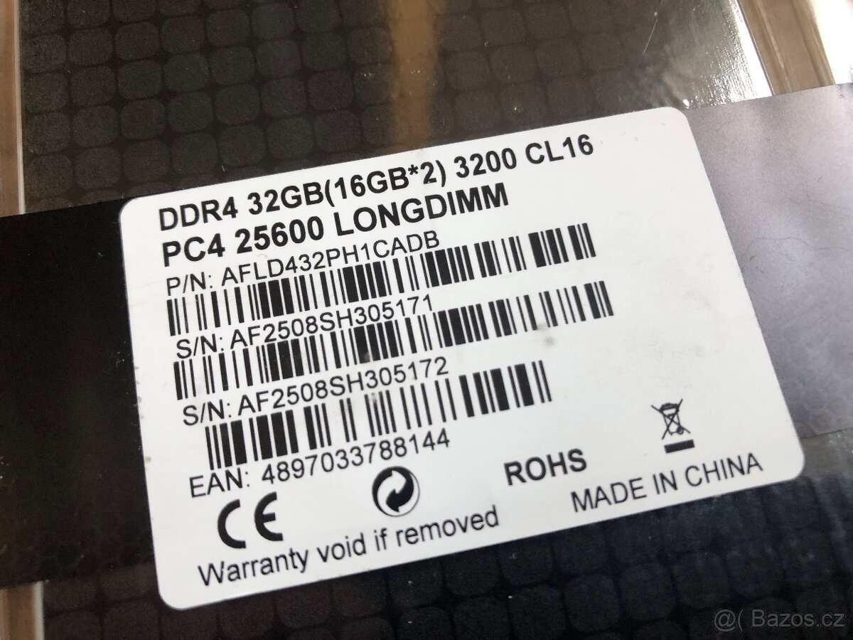 AFOX 32GB KIT DDR4 3200MHz CL16 Intel/AMD - 4