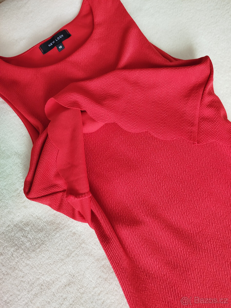 červené šaty, zn.New Look - 4