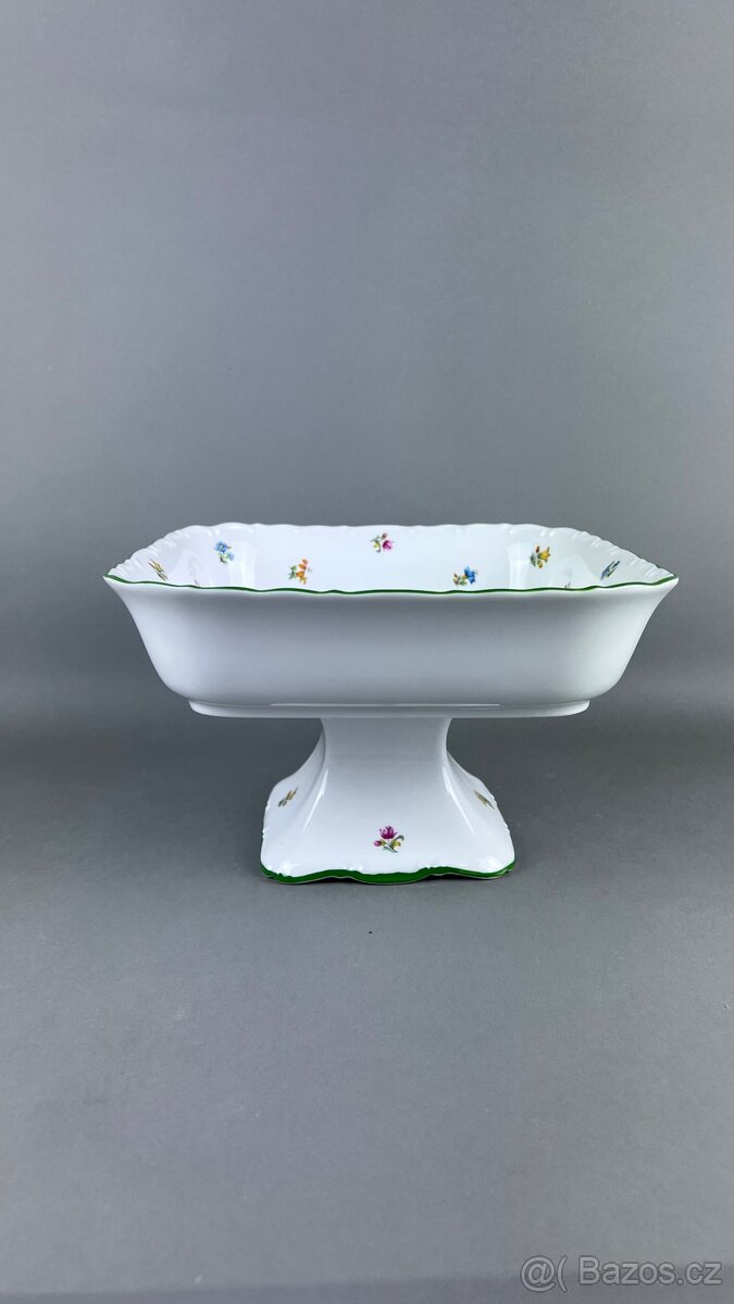 Porcelánová mísa na nohe - 4