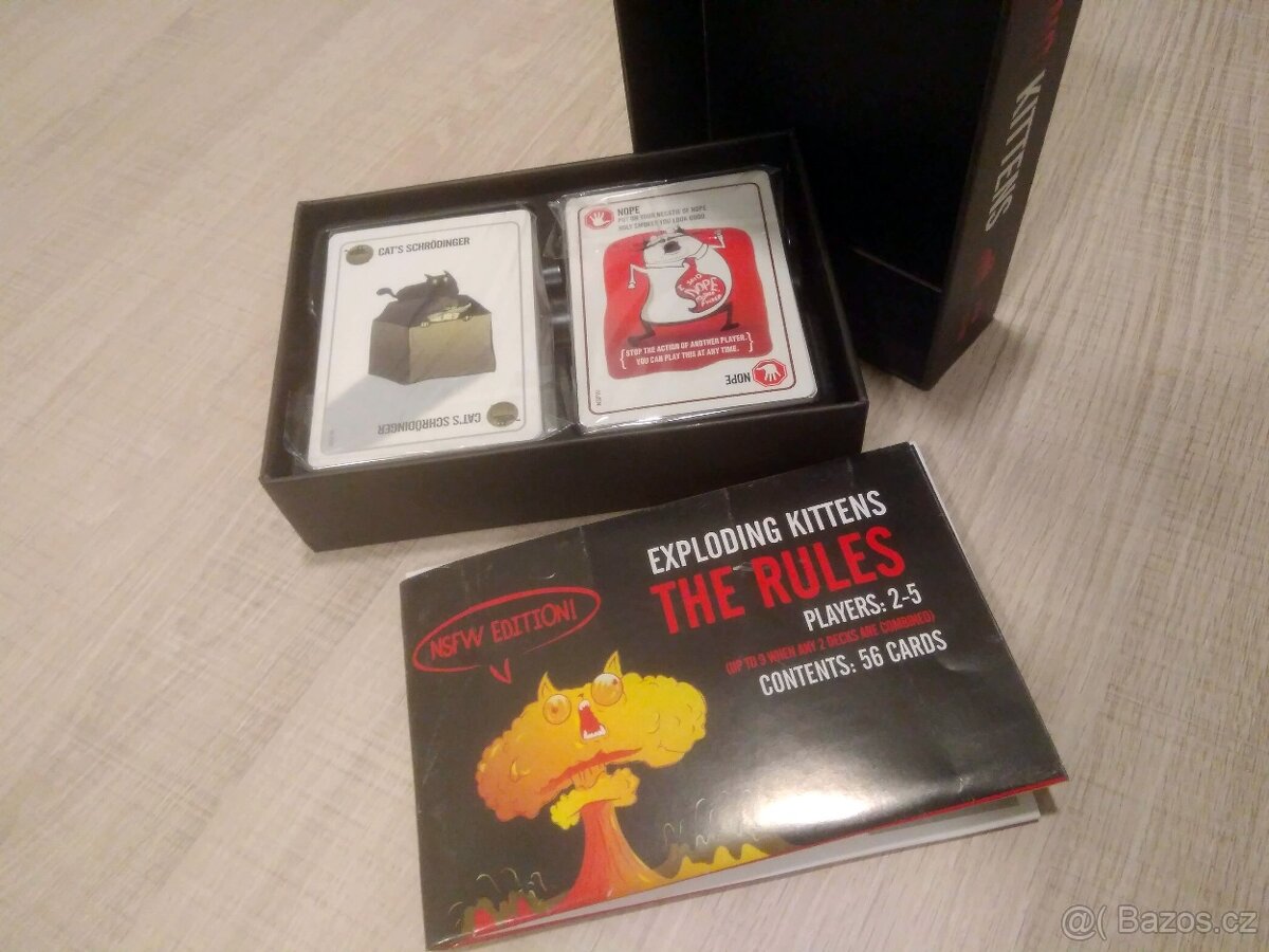 Prodám společenskou karetní hru Exploding Kittens NSFW - 4