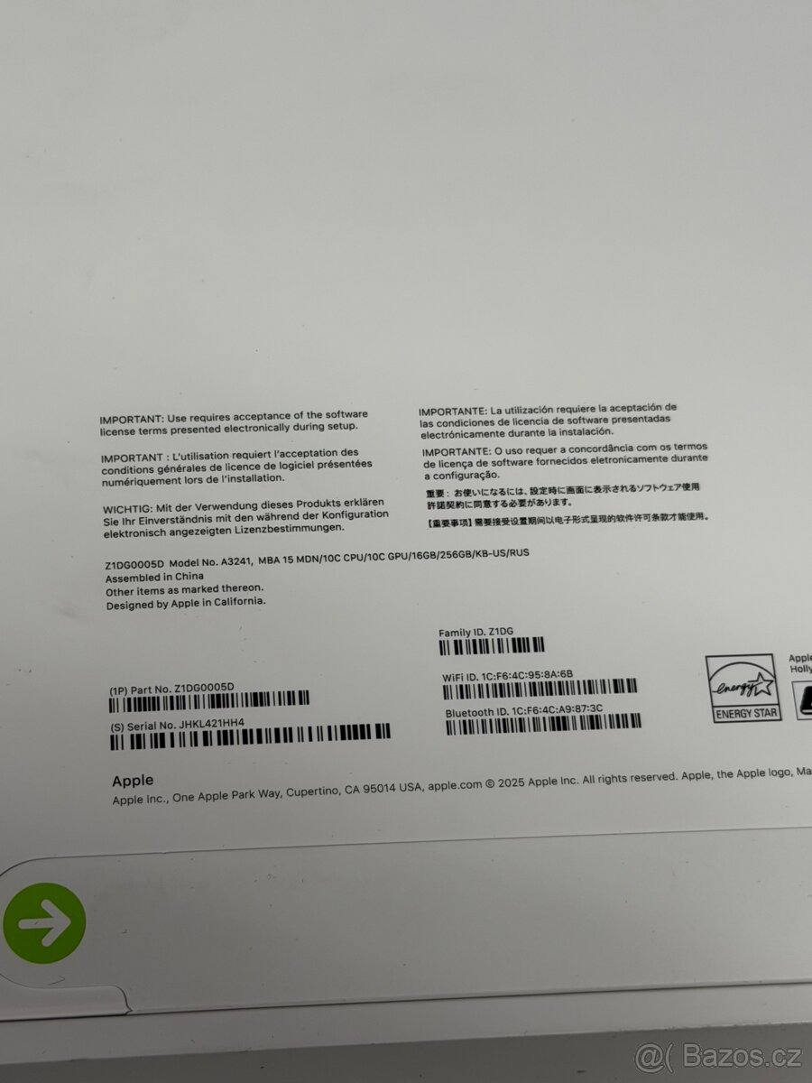 NOVÝ MACBOOK AIR 15” M4 2025 / ZÁRUKA - 4