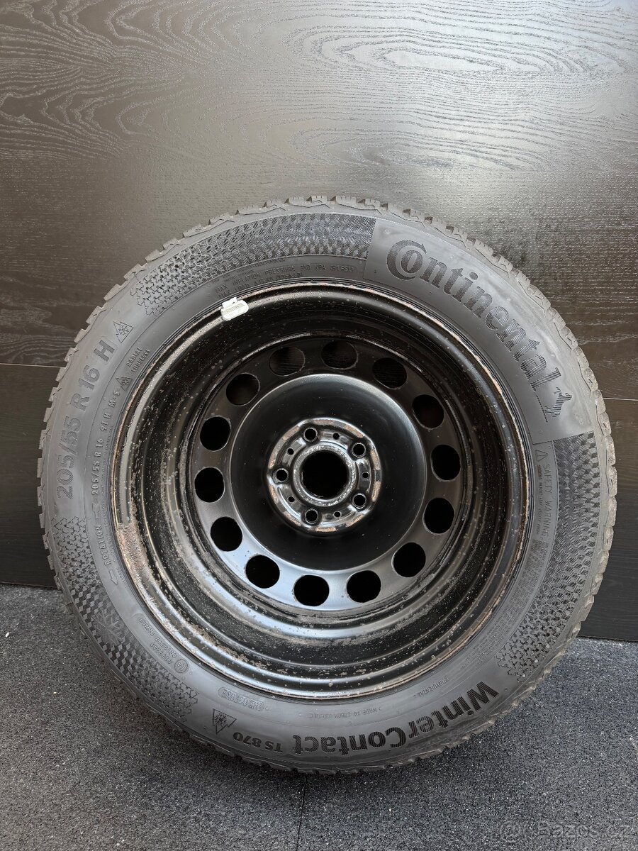 Originální plech kola VW Golf 205/55 R16 5x112❄️ (E5) - 4