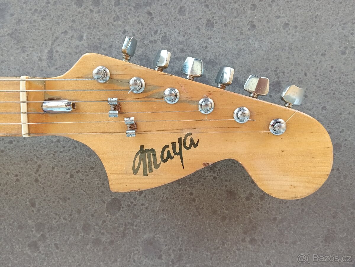 52 až 55 ročná vintage Maya Stratocaster (70. roky) - Japan - 4