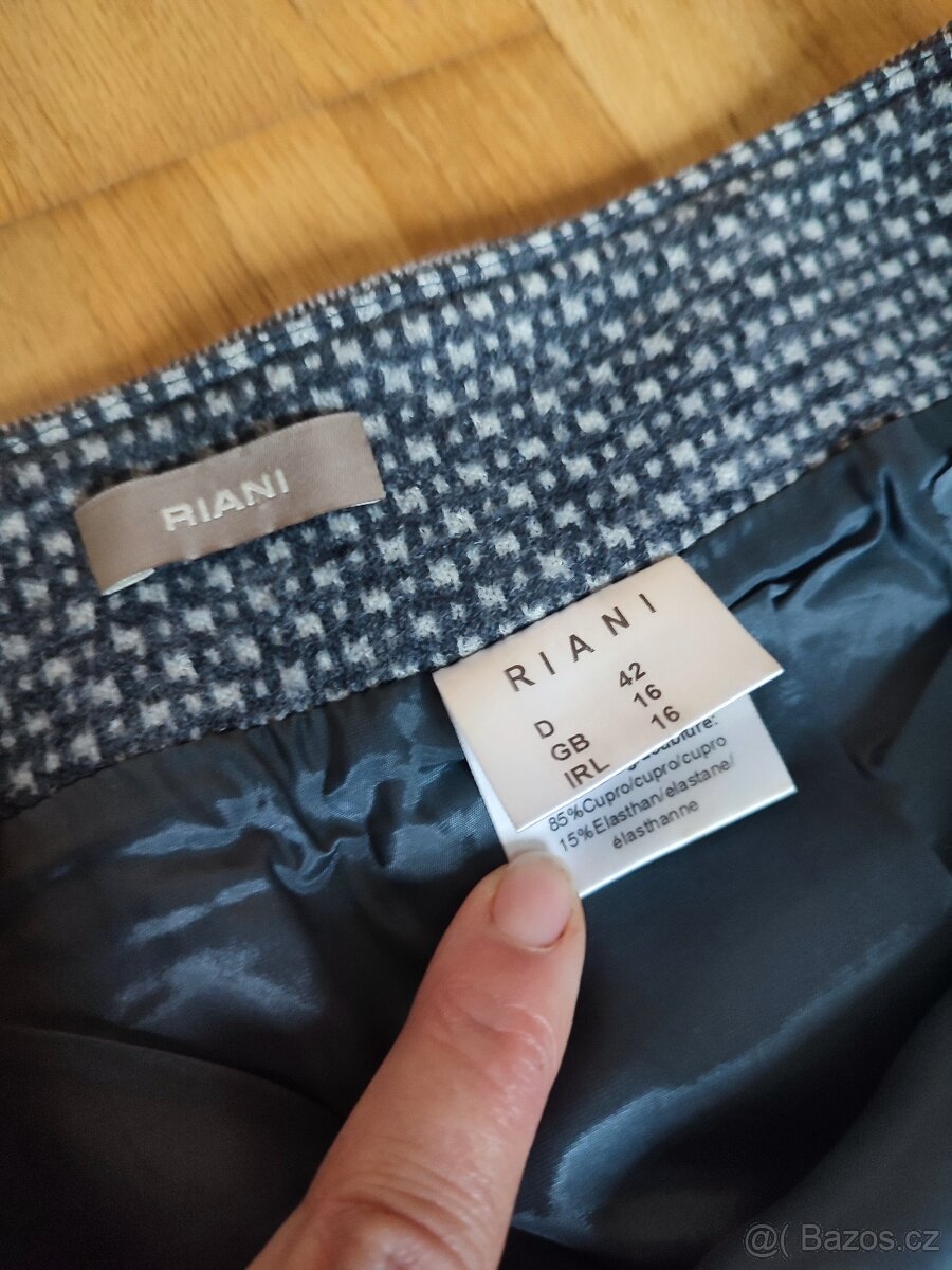 Vlněná zimní sukně riani vel.42 - 4