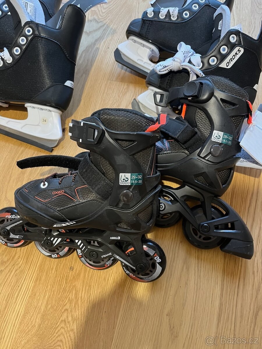 Prodám úplně nové brusle, vel 29, 34 - 4
