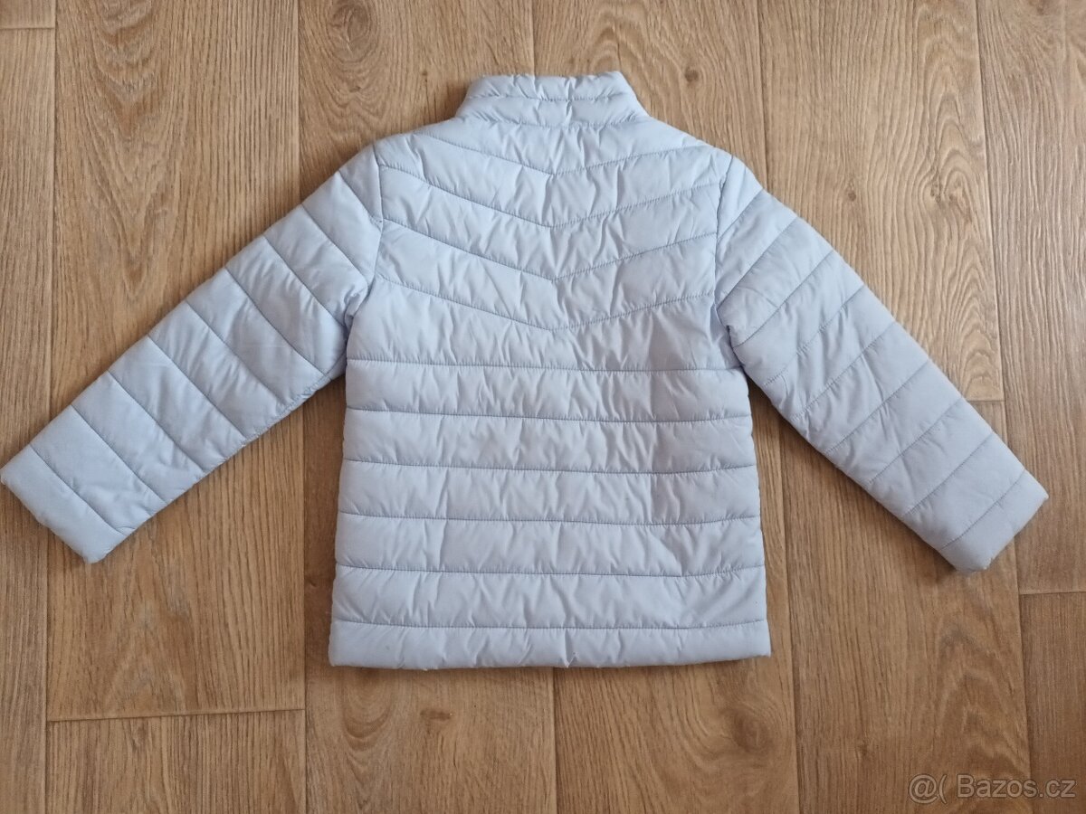 Dětská světle modrá podzimní/jarní bunda, 4-5 let - 4