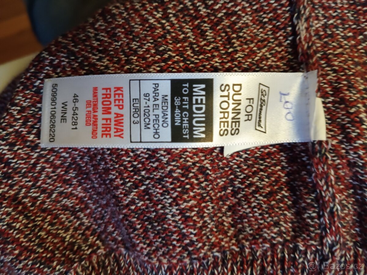 Pánský svetr M, melirovaný NOVÝ , bavlna 100% - 4