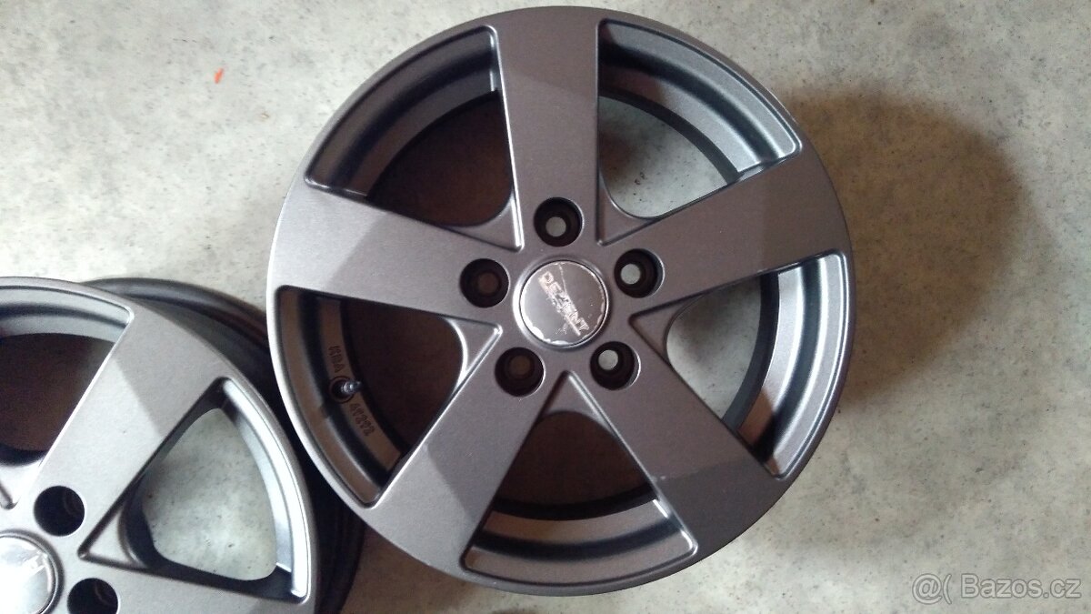 alu disky DEZENT TTDK 15", 5x114,3 s čidly kontroly tlaku - 4