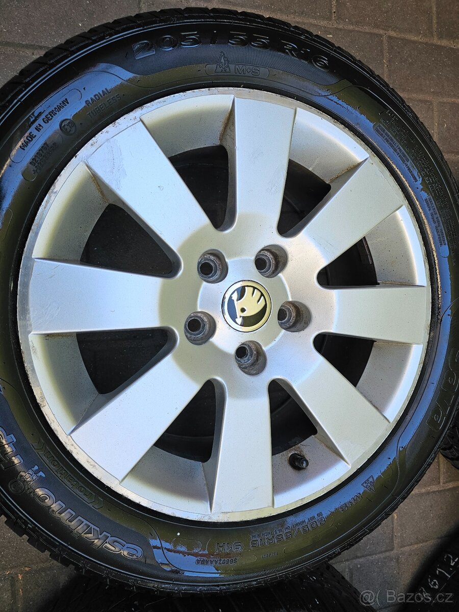 ALU kola Metan Škoda 5x112 Superb R16 zimní - 4