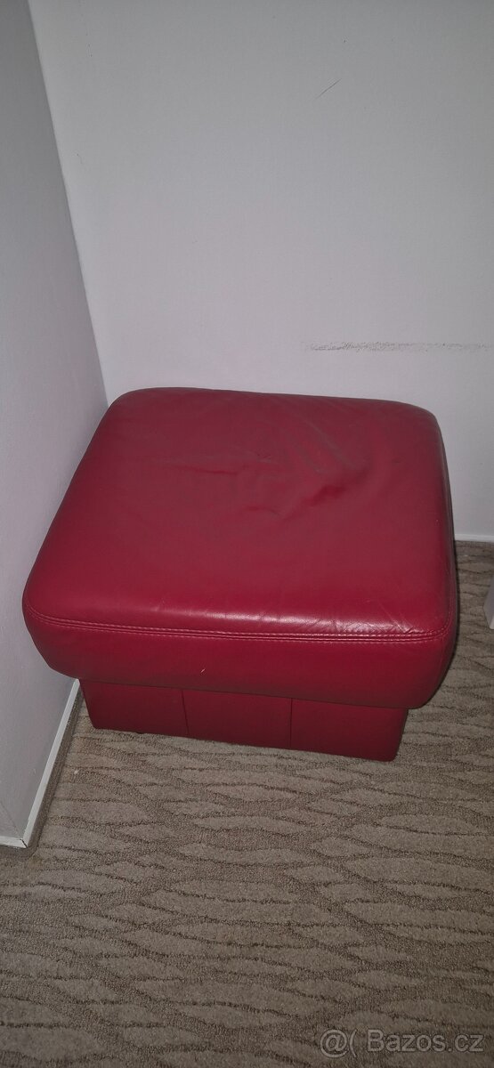 Kožená sedaci souprava. - 4