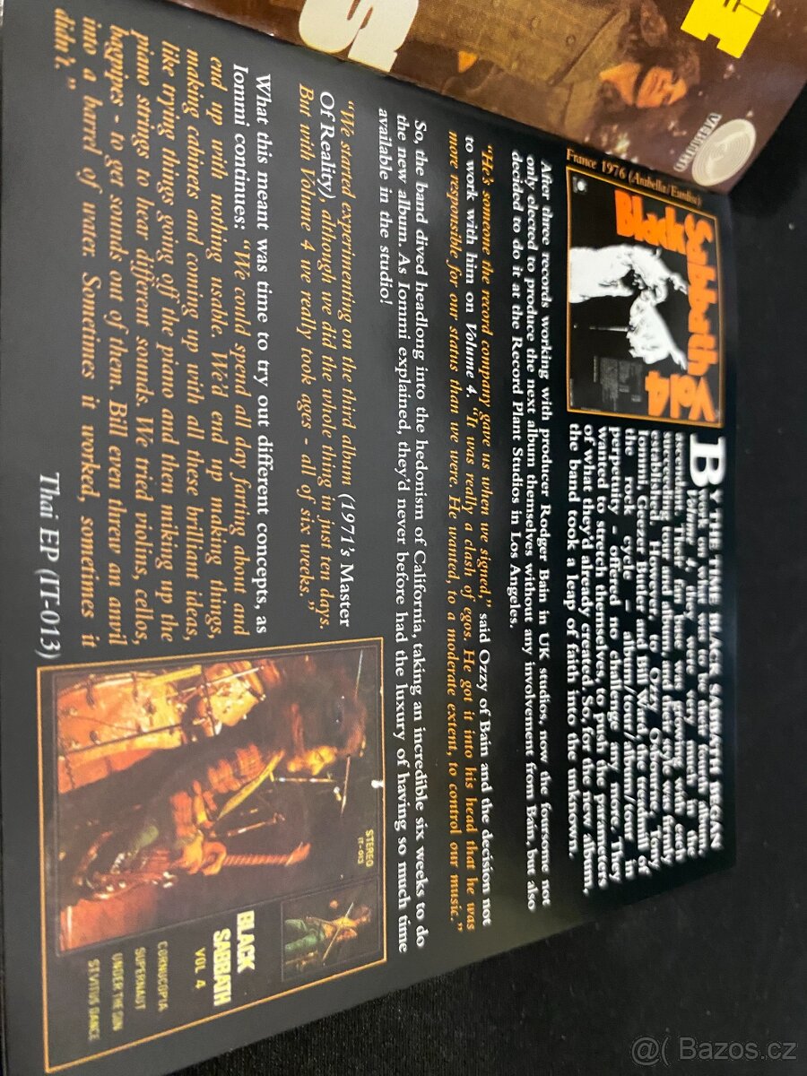 BLACK SABBATH: VOL.4, 1972, RM, RE 2009, DIGIPAK, ROZBALENO - 4