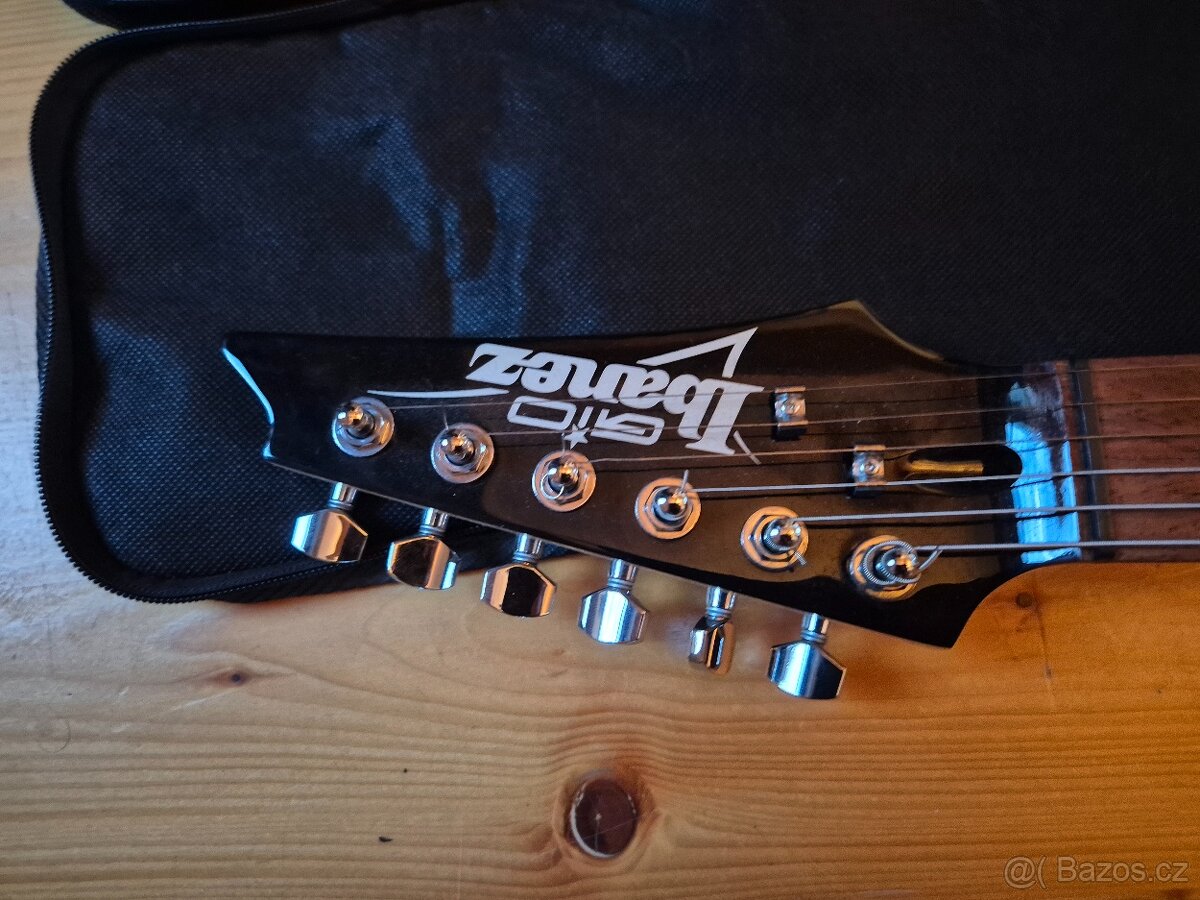 Elektrická kytara Ibanez GRGM21 GIO Black night + kytarové k - 4