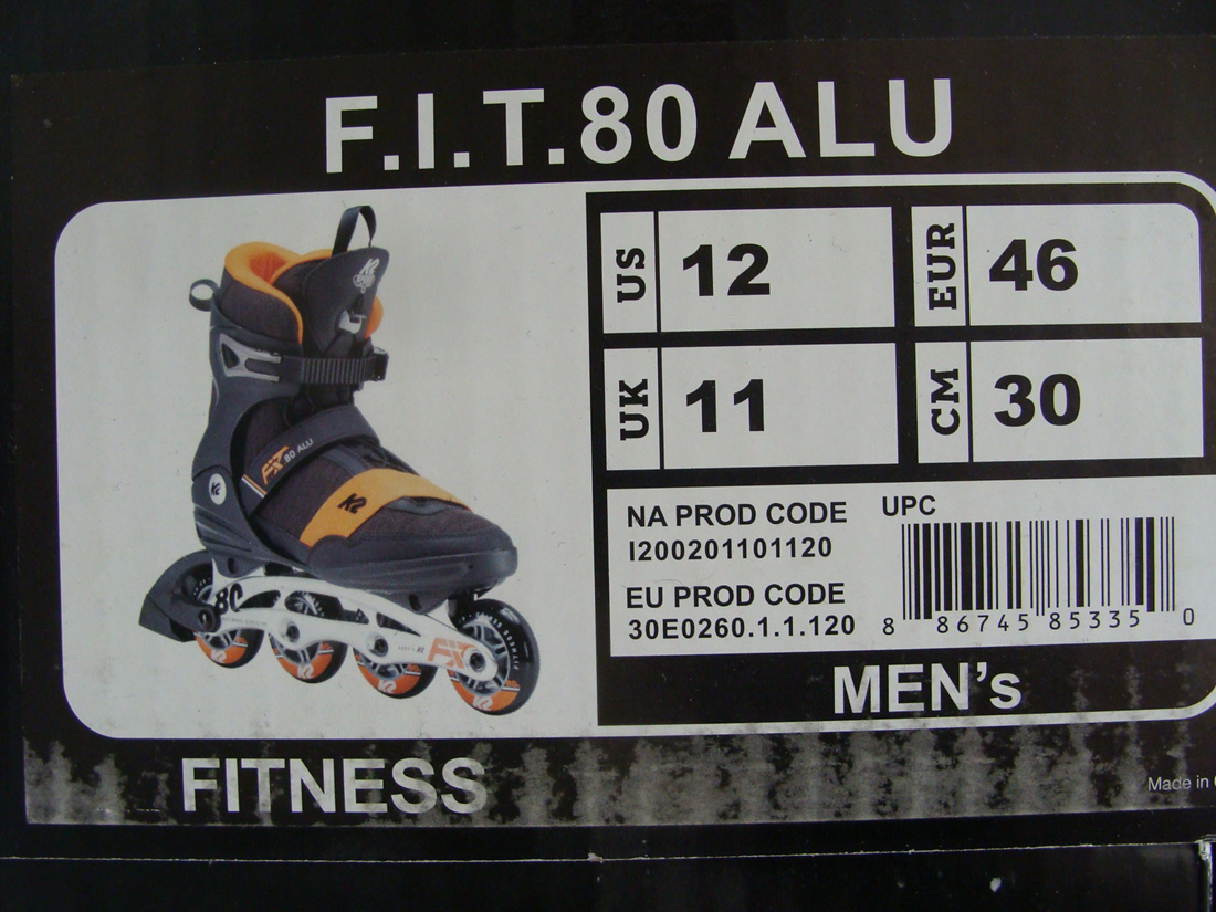 Kolečkové in-line brusle K2 F.I.T. 80 ALU Nové - 4