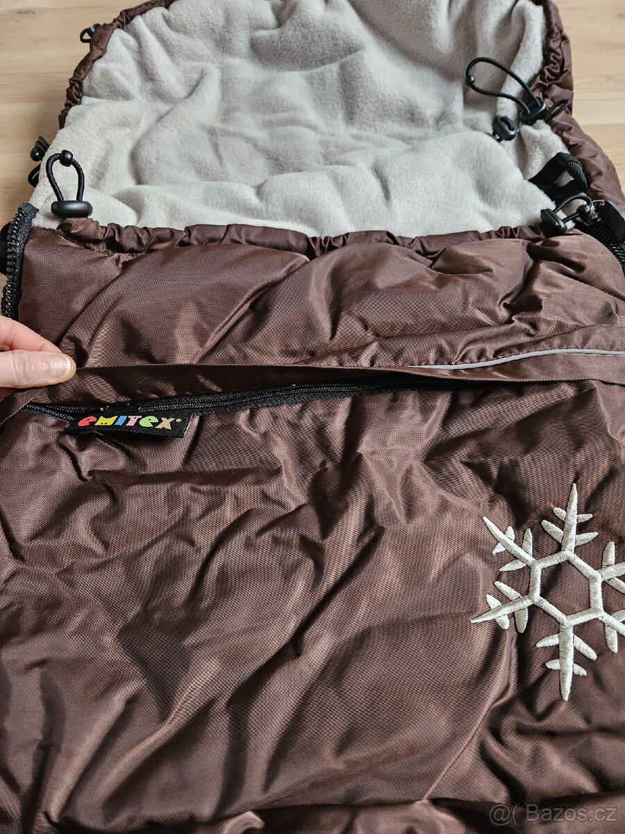 Zimní velký rostoucí pytel, dětský fusak do kočárku Emitex - 4