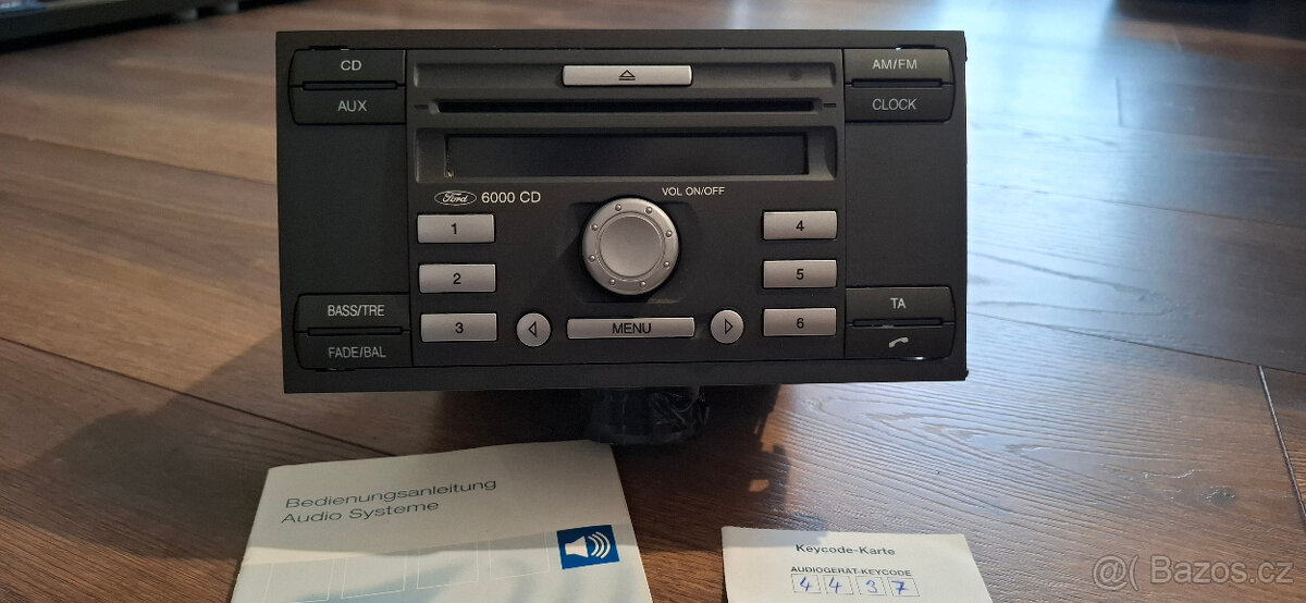Autorádio Ford 6000 CD oranžový displej - 4