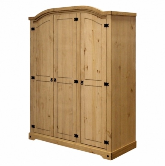 Dřevěná skříň 3dveřová CORONA vosk - 4