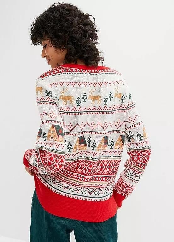 Teplý a krásný zimní svetr 48/50 - 4