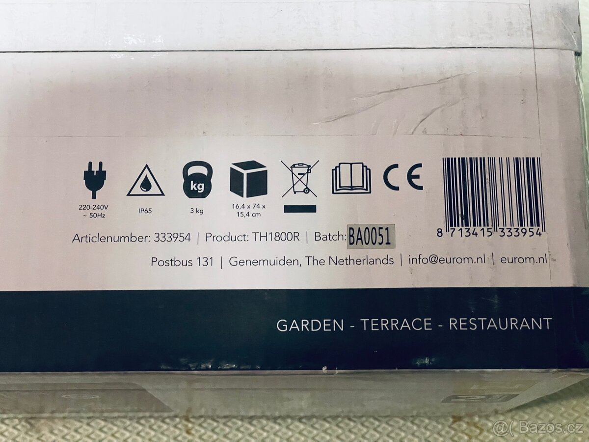 Terasové topidlo Eurom TH 1800R - 4