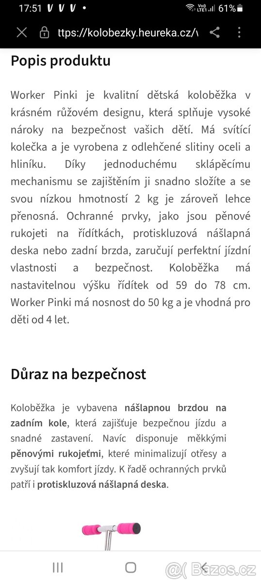 Koloběžka se svítícími kolečky - 4