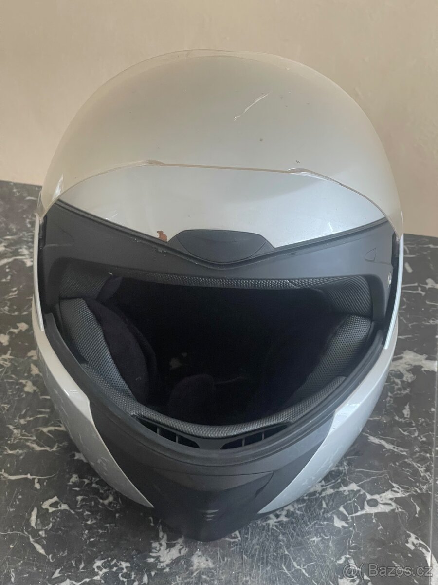 BMW System 5 výklopná helma – šedá - 4